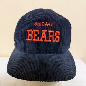VTG 80s Chicago Bears Script Corduroy Hat
